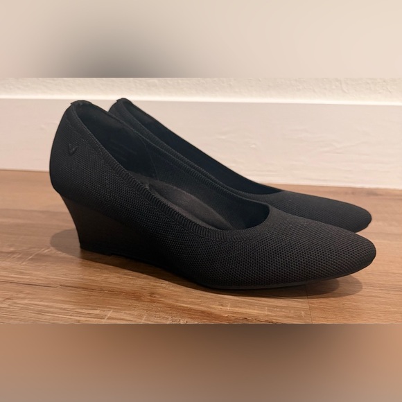 VIVAIA Tamia Wedge Pro Pump Wedge Almond Toe Black Size EU 39/US 8 - Picture 5 of 6